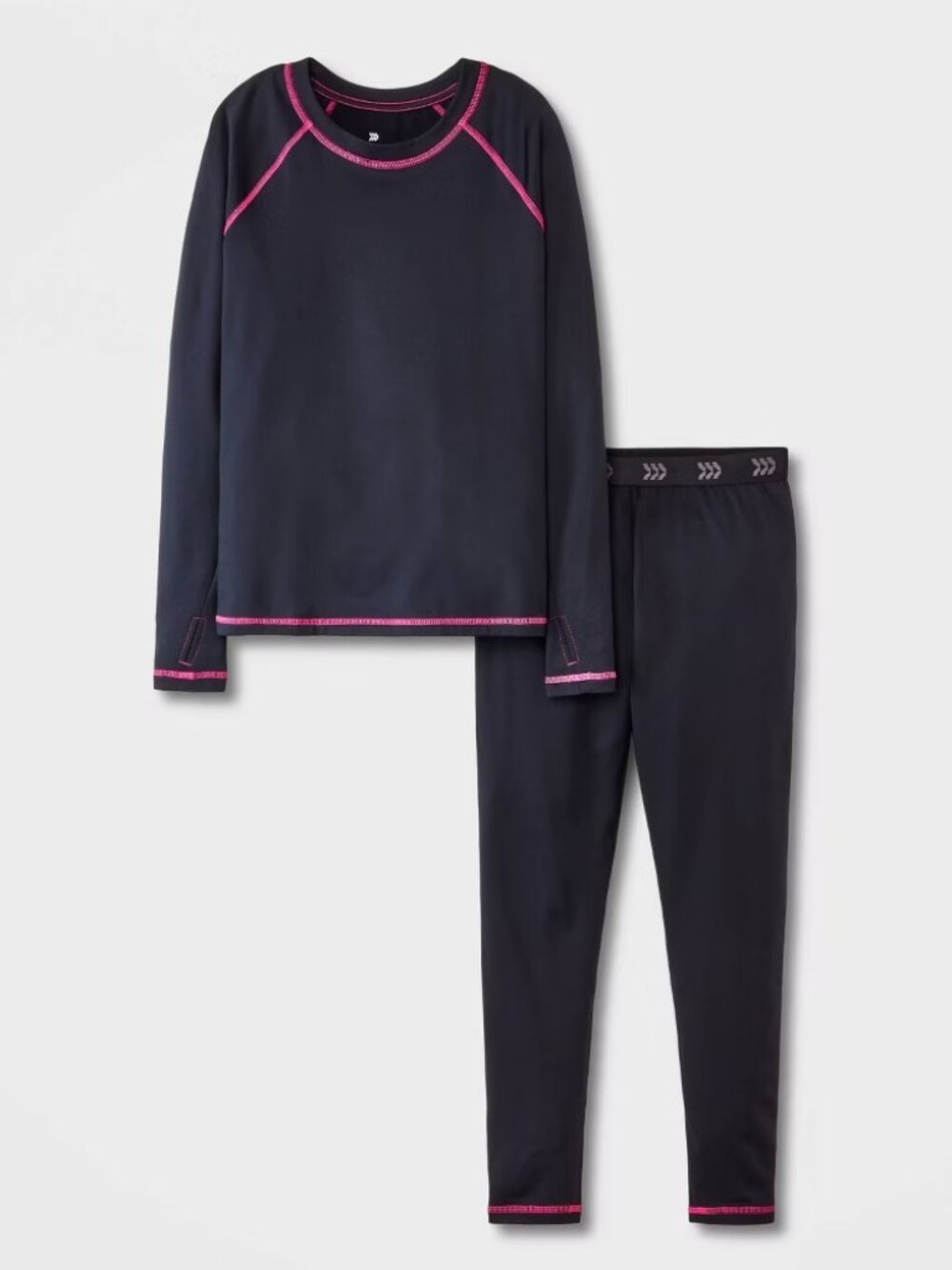 NEW Girls' 2pk Thermal Underwear Set - All In Motion™ Black XL 14